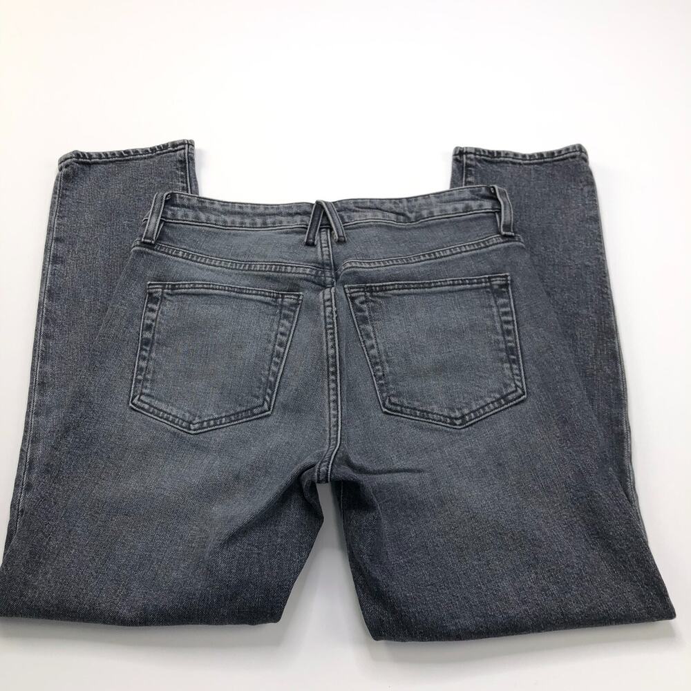 SLVRLAKE Lou Lou Mid Rise Slim 26 (Fits 25W 26L) Denim Jeans Black Gray